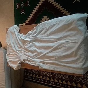 Urban Outfitters, white wrap dress, with pockets